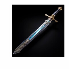 medieval sword and mace crossed in a flag display fashion 