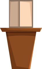 Empty voting booth is waiting for a voter to cast their ballot on election day