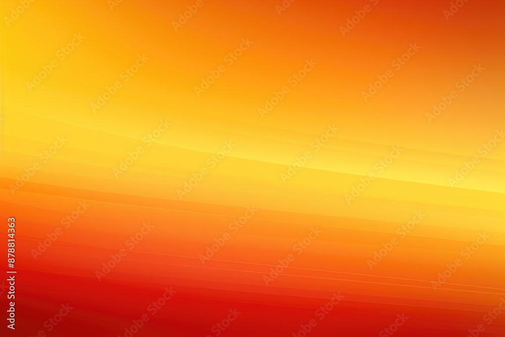 Wall mural bright gradient yellow orange red light with grain