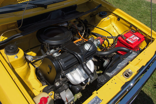 1,1L engine of Volkswagen Golf 1J ( J - Jugoslavia, TAS plant, Sarajevo). Palic, Serbia, 08.06.2024