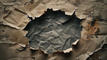 A single piece of paper with a circular hole punched in it, ideal for use as a placeholder or to add interest to a design