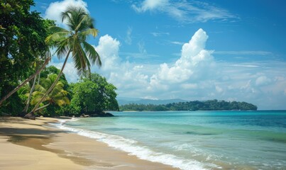 A Serene View of a Beautiful Beach