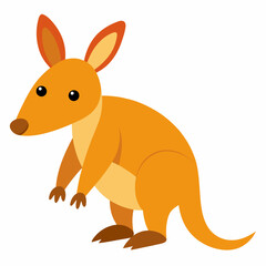 Create a Full Image of Cute Aardvark Clipart in White Background - Vector Illustration