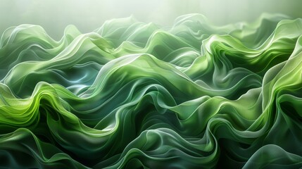 Obraz premium Save the green planet, abstract organic background with green color shades