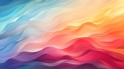 Obraz premium Abstract Colorful Waves: A Vibrant and Flowing Gradient Design