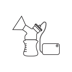Breast milk sucker icon