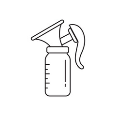 Breast milk sucker icon