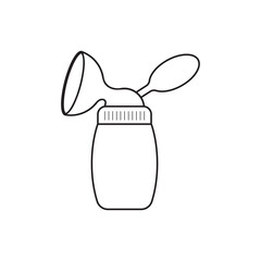 Breast milk sucker icon