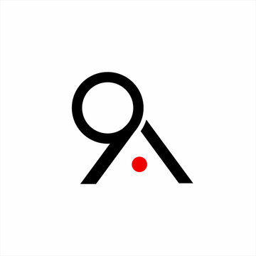 The 9A logo design is simple and minimalist.
