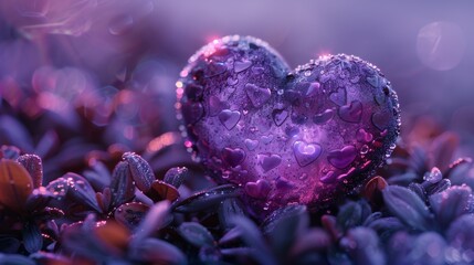 military honor tribute, a detailed purple heart design symbolizing the courage and sacrifice of soldiers, celebrating purple heart day with shimmering accents