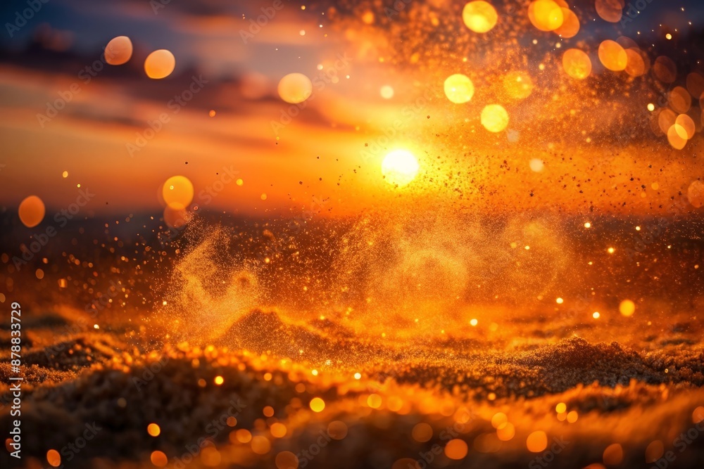 Poster bokeh backround