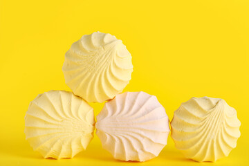 Sweet zephyr on yellow background