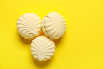 Sweet zephyr on yellow background