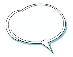 Fototapeta premium Speech bubble isolated on transparent background. Oval shape. Chat bubble speech icon. Messaging and Chatting symbol