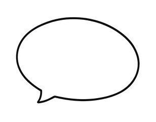 Speech bubble isolated on transparent background. Oval shape. Chat bubble speech icon. Messaging and Chatting symbol