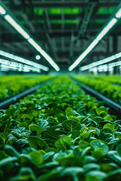 Hydroponic farming is a type of soilless agriculture where plants are grown in a nutrient-rich water solution