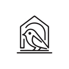 Modern Bird Vector Silhouette Logos and Elegant Bird Vector Silhouette Logo