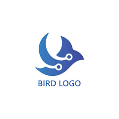 Modern Bird Vector Silhouette Logos and Elegant Bird Vector Silhouette Logo