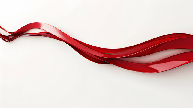 A red wave is shown on a white background