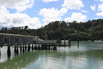 Ferry station in Catalina bay