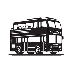 bus vector silhouette illustration