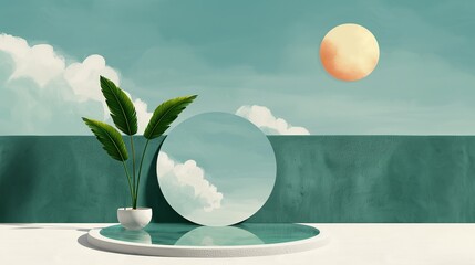 Artistic watercolor artworks capturing the essence of success and achievement, conveying a sense of accomplishment and fulfillment. Illustration, Image, , Minimalism,