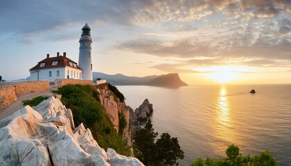 Fototapeta premium 海辺の灯台