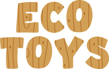 Eco Toys Wooden Lettering