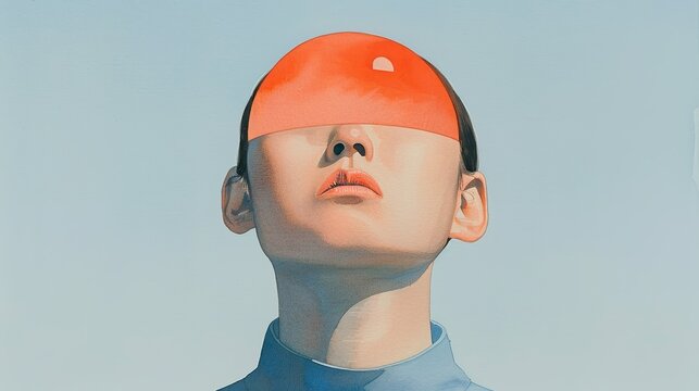 Emotional watercolor paintings capturing the diverse range of human emotions, ideal for conveying authenticity and relatability. Illustration, Image, , Minimalism,