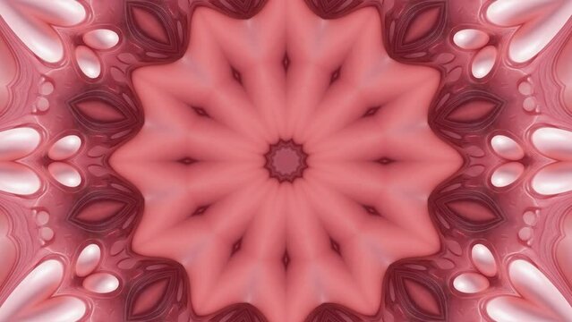 peach fuzz  abstract mandala kaleidoscope video background