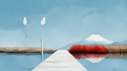 Joyous watercolor paintings illustrating the happiness of achieving personal milestones and overcoming obstacles. Illustration, Image, , Minimalism,