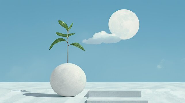 Joyous watercolor illustrations illustrating the journey towards personal growth and development, perfect for motivational and self-improvement themes. Illustration, Image, , Minimalism,