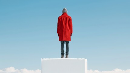 Detailed images portraying individuals pushing boundaries and achieving ambitious goals, perfect for illustrating determination and perseverance. High Resolution picture, , Minimalism,