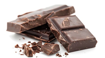 High-quality image of a piece of chocolate