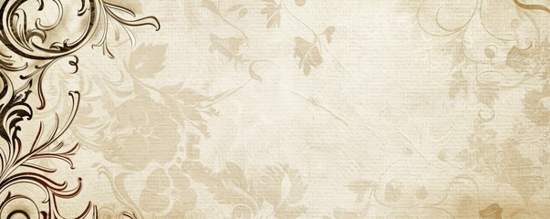 Vintage Floral Pattern Background