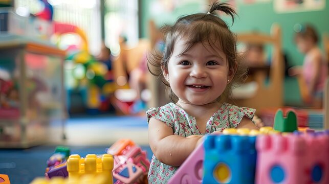 Engaging preschool children in early childhood education through play-based learning activities to enhance kindergarten readiness and early literacy skills in a vibrant classroom setting