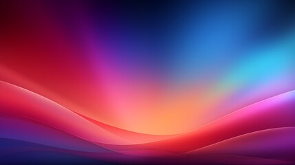Abstract Background with Colorful Gradient and Smooth Waves