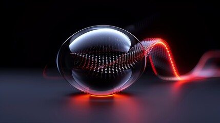 Machine learning advancements depicted abstractly, integrating quantum computing. Illustration, Image, sci, Science, Technology, Engineering , Minimalism,