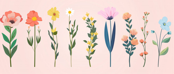 spring flowers background