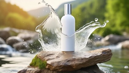 Relaxing Natural Skincare Product Advertisement