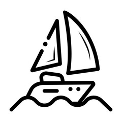 sailing Line Icon