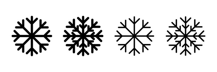 Snowflake icon vector isolated on white background. snow icon vector. Symbol of winter, frozen
