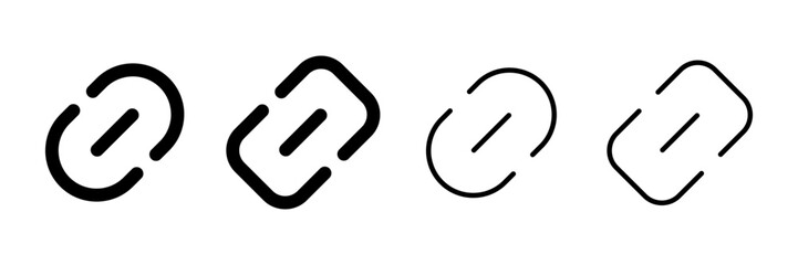 External link symbol icon vector. Link icon isolated on white background. Link vector icon. Hyperlink chain symbol