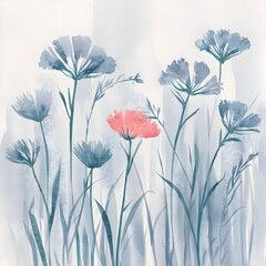 watercolor floral background