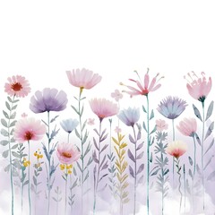 watercolor floral background