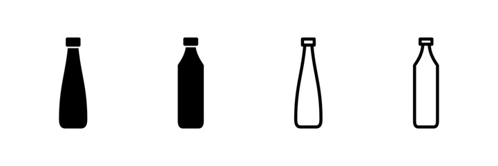 Bottle icon vector isolated on white background. Bottle vector icon