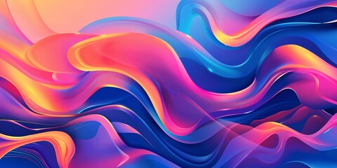 Obraz premium Abstract Swirling Vibrant Colors