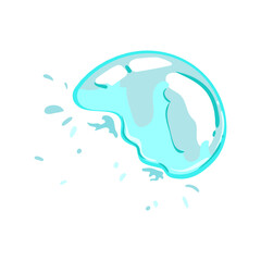 transparent soap bubble explosion cartoon. liquid animation, game rainbow, sprite circle transparent soap bubble explosion sign. isolated symbol vector illustration