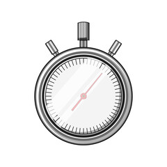 web stopwatch cartoon. outline deadline, business second, simple digital web stopwatch sign. isolated symbol vector illustration