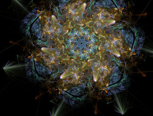 Imaginatory fractal abstract background Image